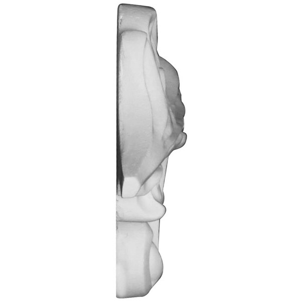 Ekena Millwork 3 5/8"W x 9 1/2"H x 7/8"P Robin Scroll Onlay, Left - ONL04X10X01RB-L