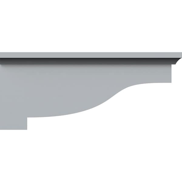 Ekena Millwork 6"W x 13 1/8"D x 5 7/8"H Dublin Bracket - BKT13X06X05DU