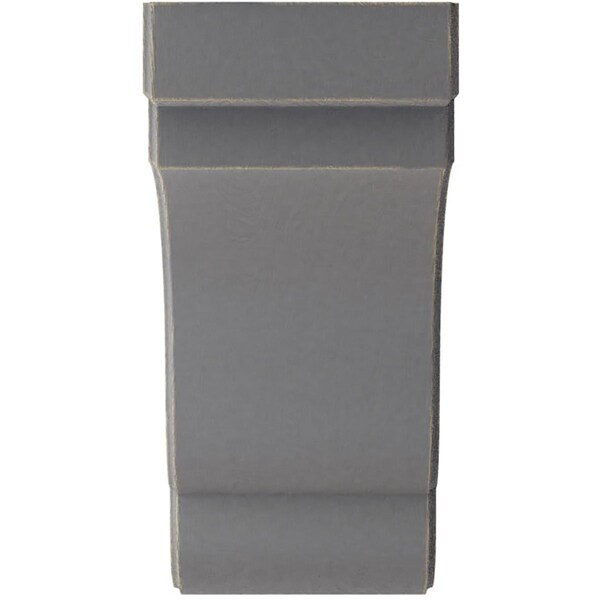 Ekena Millwork 5 1/4"W x 8 1/2"D x 11"H Bedford Wood Vintage Decor Bracket, Pebble Grey - BKTWD05X09X11BEPG