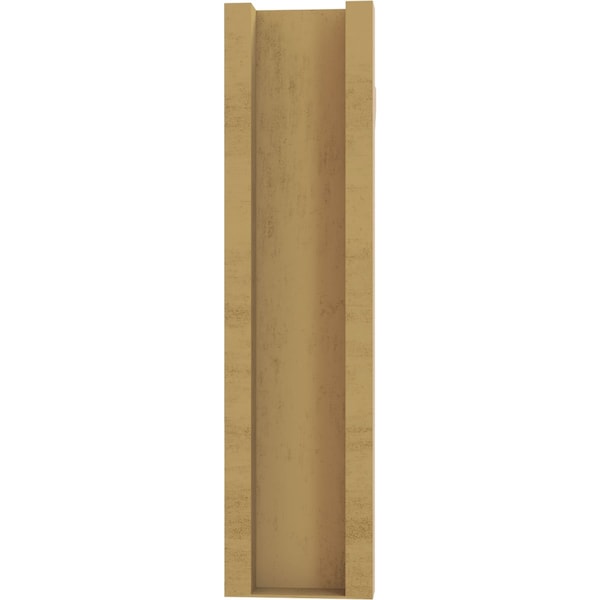 Ekena Millwork 5 1/2-in W x 22-in D x 22-in H Balboa Slat Rough Cedar Woodgrain TimberThane Outlooker, Primed Tan - OUTUR055X22X22BOA24RCPR