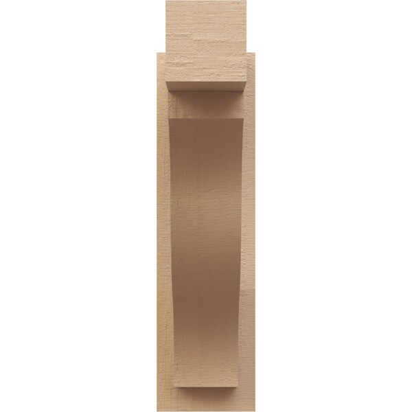 Ekena Millwork 5 1/2-in W x 16-in D x 20-in H Funston Block Rough Cedar Woodgrain TimberThane Outlooker, Primed Tan - OUTUR055X16X20FST44RCPR