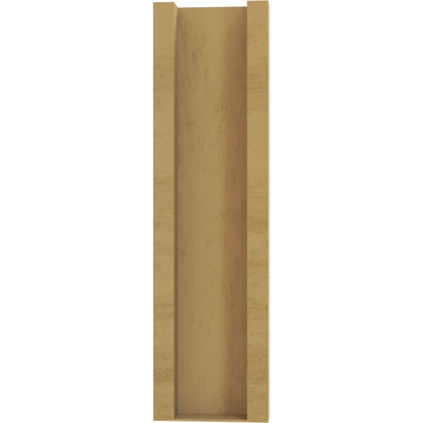 Ekena Millwork 5 1/2-in W x 16-in D x 20-in H Funston Block Rough Cedar Woodgrain TimberThane Outlooker, Primed Tan - OUTUR055X16X20FST44RCPR