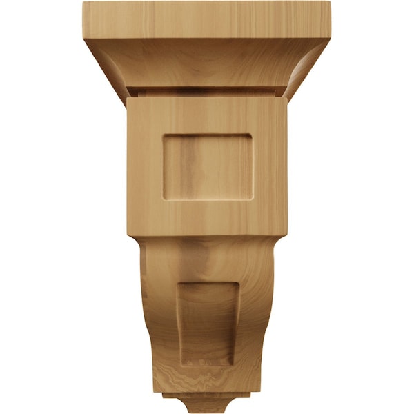 Ekena Millwork 7"W x 7 3/4"D x 14"H Jumbo Reyes Wood Corbel, Cherry - CORW07X07X14RYCH