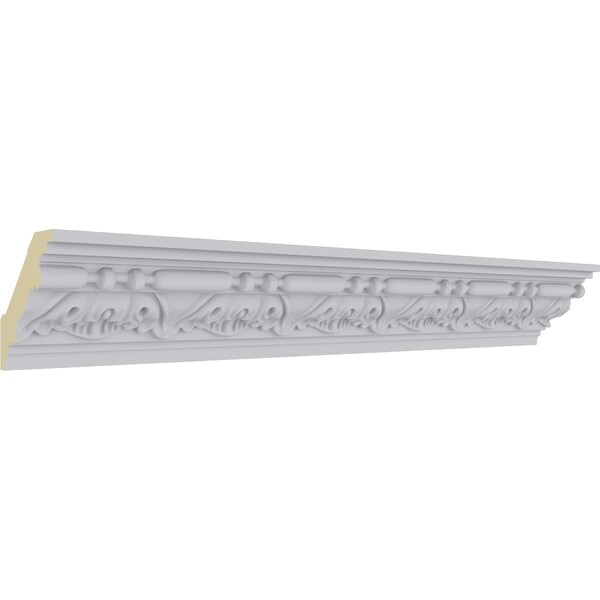 Ekena Millwork 2 5/8"H x 2 5/8"P x 3 5/8"F x 94 1/2"L Tirana Crown Moulding - MLD03X03X04TI