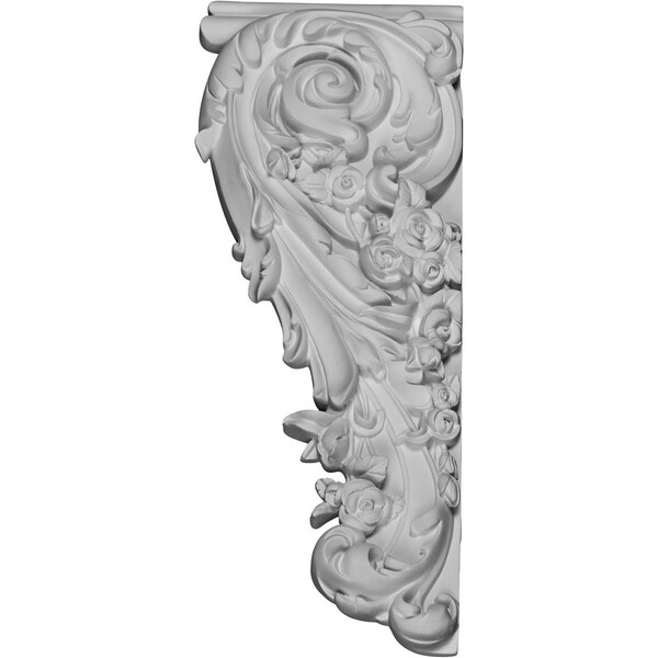 Ekena Millwork 17 1/4"W x 6 1/4"H x 1 1/8"P Logan Onlay, Left - ONL17X06X01LO-L