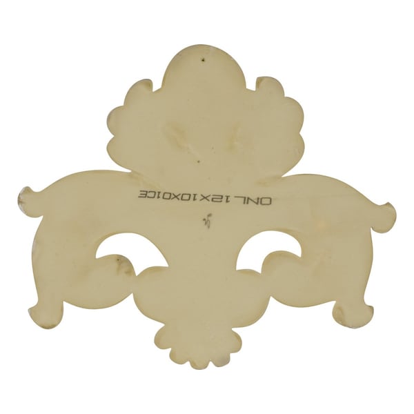 Ekena Millwork 12 1/2"W x 10 5/8"H x 1 1/2"P Benson Center Flourish Onlay - ONL12X10X01BE