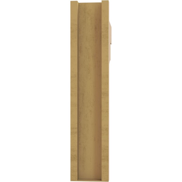 Ekena Millwork 5 1/2-in W x 26-in D x 26-in H Balboa Block Rough Cedar Woodgrain TimberThane Outlooker, Primed Tan - OUTUR055X26X26BOA44RCPR