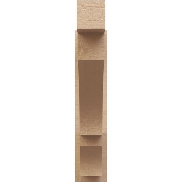 Ekena Millwork 5 1/2-in W x 26-in D x 26-in H Balboa Block Rough Cedar Woodgrain TimberThane Outlooker, Primed Tan - OUTUR055X26X26BOA44RCPR