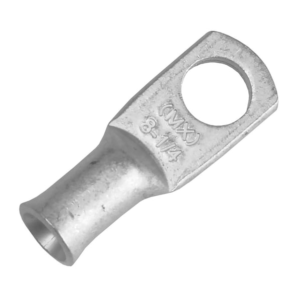 Grupo Pacer Terminal Estañada 8 AWG - Tamaño del perno de 1/4 pulgadas - Paquete de 10 - TAE8-14R-10