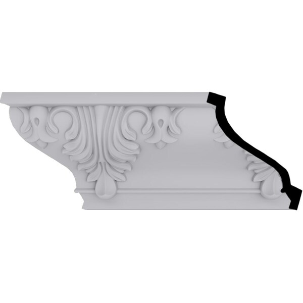 Ekena Millwork 8 3/4"H x 7"P x 11 1/4"F x 94 1/2"L Alexandria Crown Moulding - MLD09X07X11AL