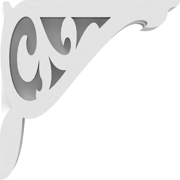 Ekena Millwork Carrillo Architectural Grade PVC Corbel, 1 7/8"W X 6"D X 6"H - CORP01X06X06CI