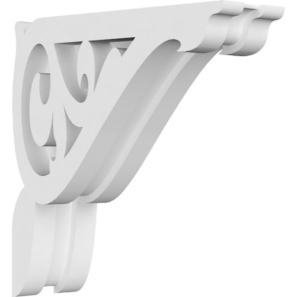 Ekena Millwork Carrillo Architectural Grade PVC Corbel, 1 7/8"W X 6"D X 6"H - CORP01X06X06CI