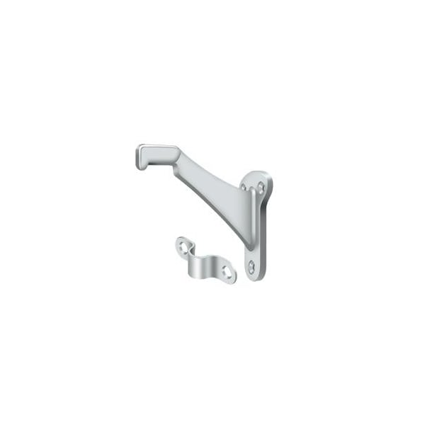 Deltana Hand Rail Brackets, Zinc 3-1/4" Projection Bright Chrome - ZHRBB325U26