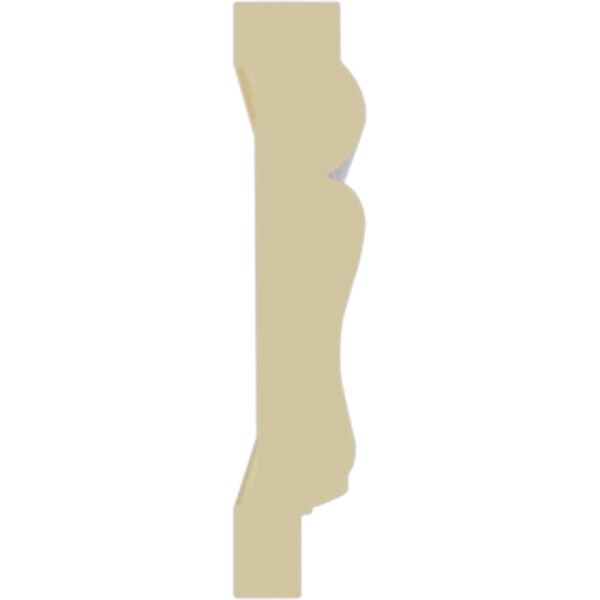 Ekena Millwork Panel Moulding, Urethane, 94-1/2 in L, 2-3/4 in H, Factory Primed - MLD02X00TI
