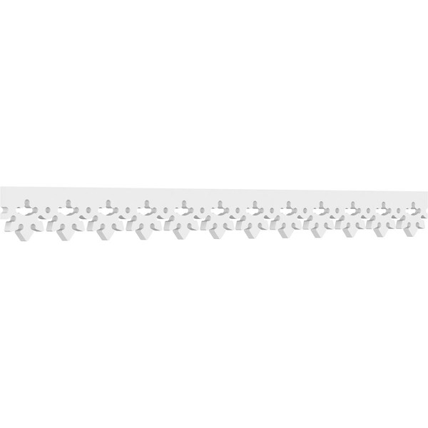 Ekena Millwork Norway Architectural Grade PVC Running Trim, 4"H x 5/8"P x 48"L - RUNP04X0625X48NRW