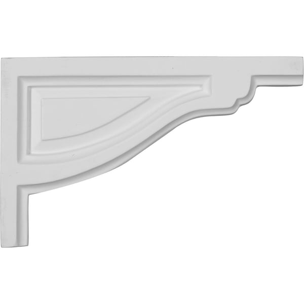 Ekena Millwork 8"W x 5"H x 1/2"D Small Traditional Stair Bracket, Right - SB08X05TR-R