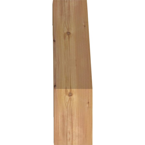 Ekena Millwork 6"W x 24"D x 24"H Merced Rough Sawn Knee Brace, Western Red Cedar - BRC06X24X24MRC00RWR