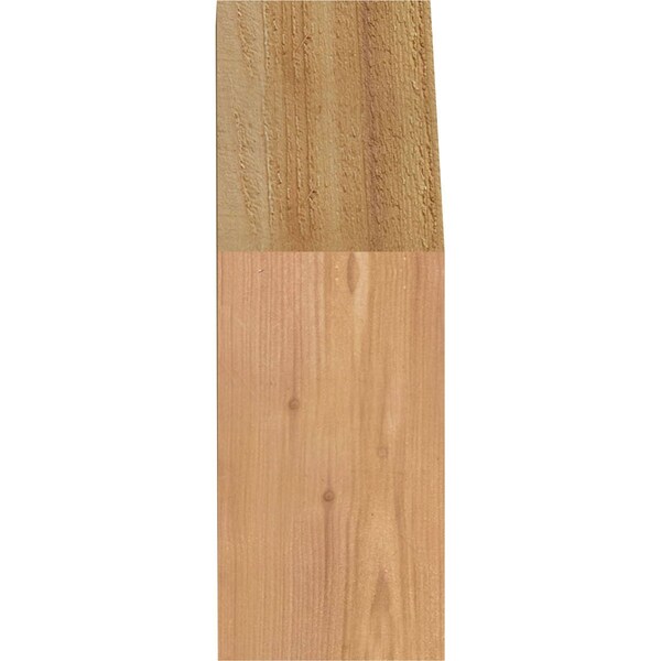 Ekena Millwork 4"W x 8"D x 12"H Traditional Rough Sawn Knee Brace, Western Red Cedar - BRC04X08X12TRA00RWR