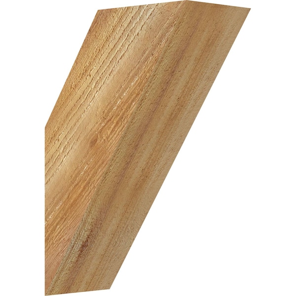 Ekena Millwork 4"W x 8"D x 12"H Traditional Rough Sawn Knee Brace, Western Red Cedar - BRC04X08X12TRA00RWR