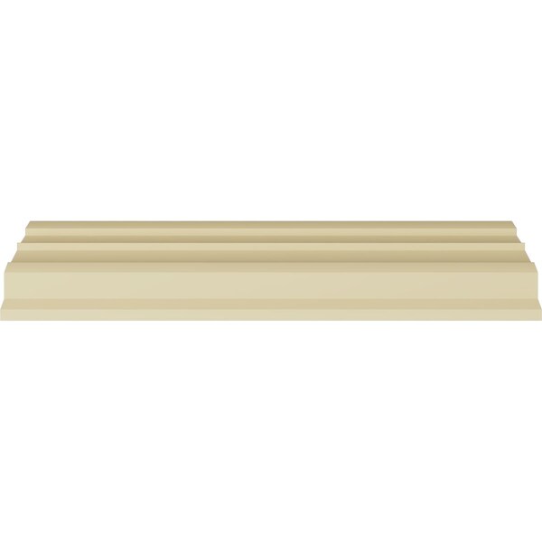 Ekena Millwork 3 1/2"H x 3 1/4"P x 4 3/4"F x 94 1/2"L, (1 1/2" Repeat), Egg and Dart Crown Moulding - MLD03X03X04EG