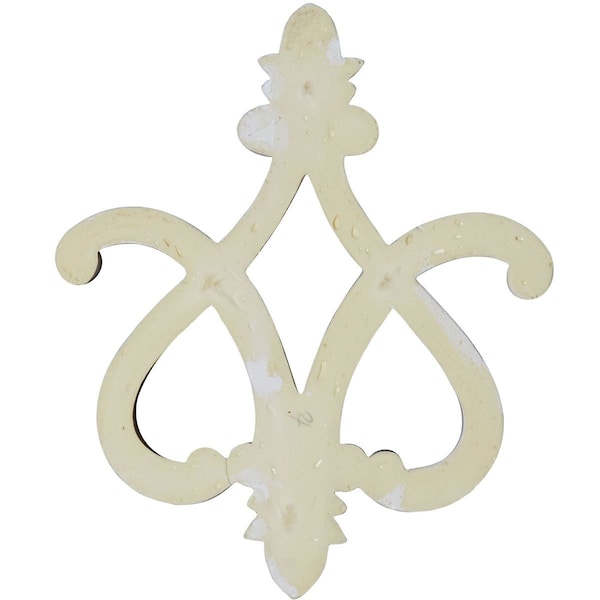 Ekena Millwork 9 7/8"W x 11 7/8"H x 1 7/8"P Fleur de Lis Onlay - ONL09X11X01FL
