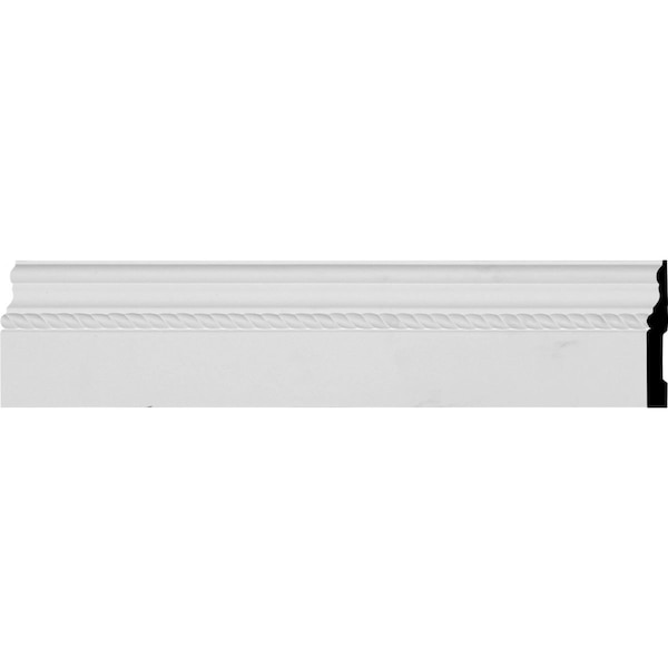 Ekena Millwork Baseboard Moulding, 12 in L, 4-7/8 in H, Factory Primed - SAMPLE-BBD04X00OS