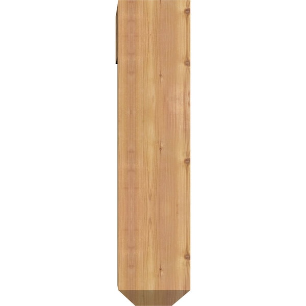 Ekena Millwork Thorton Craftsman Smooth Bracket w/ Offset Brace, Western Red Cedar, 7 1/2"W x 20"D x 32"H - BKT0806X20X32THR04SWR
