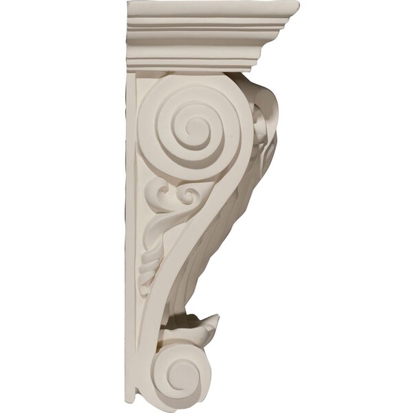 Ekena Millwork 11 3/4"W x 5 7/8"D x 14 1/8"H Lyon Twin Leaf Corbel - COR11X05X14LY