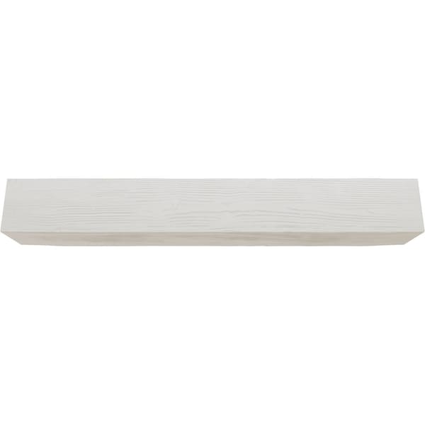 Ekena Millwork 2-Sided (L-beam) Sandblasted Endurathane Faux Wood Ceiling Beam, Factory Prepped, 10"W x 4"H  x 8'L - BMSD2C0100X040X096UN