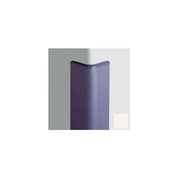 Pawling Surface Mounted Corner Guard Bullnose 90Deg, 3'' Wings, 8'H W/Caps, WH - CG-30-8-10
