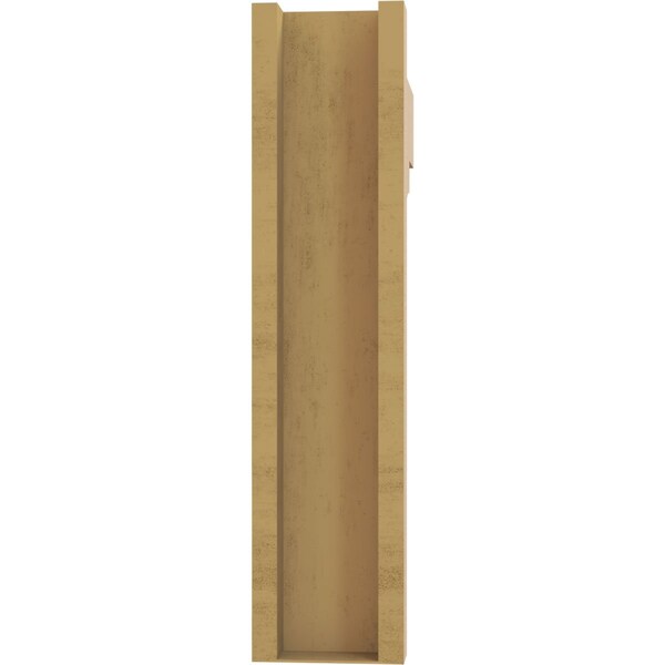 Ekena Millwork 6-in W x 26-in D x 26-in H Funston Block Rough Cedar Woodgrain TimberThane Outlooker, Primed Tan - OUTUR060X26X26FST44RCPR