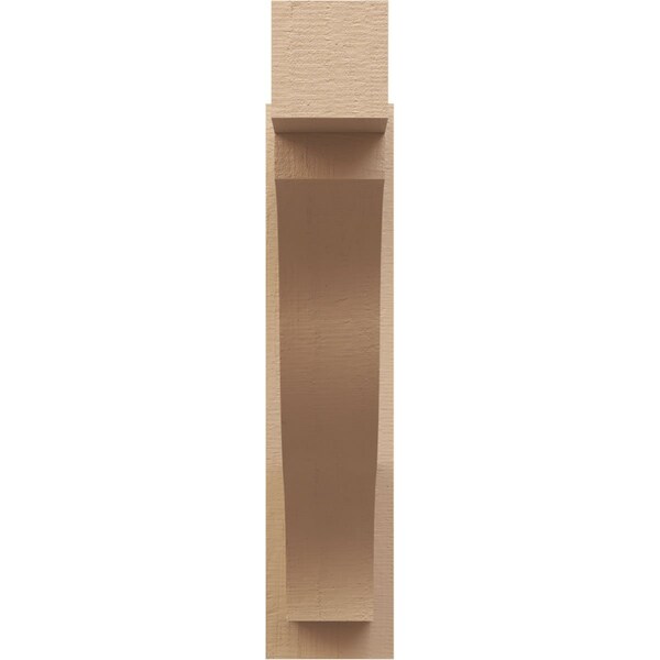 Ekena Millwork 6-in W x 26-in D x 26-in H Funston Block Rough Cedar Woodgrain TimberThane Outlooker, Primed Tan - OUTUR060X26X26FST44RCPR