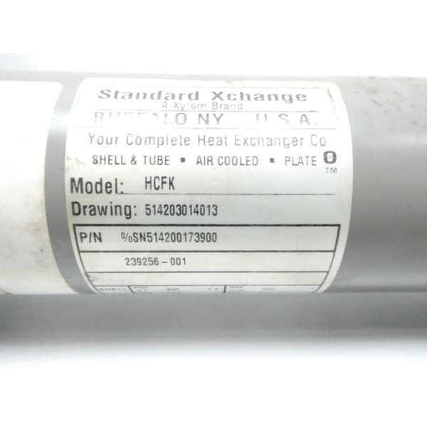 Standard Xchange 1/2IN SHELL AND TUBE HEAT EXCHANGER - HCFK