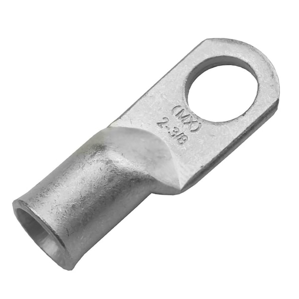 Pacer Tinned Lug 2 AWG - Tamaño de perno de 3/8 pulgadas - Paquete de 10 - TAE2-38R-10