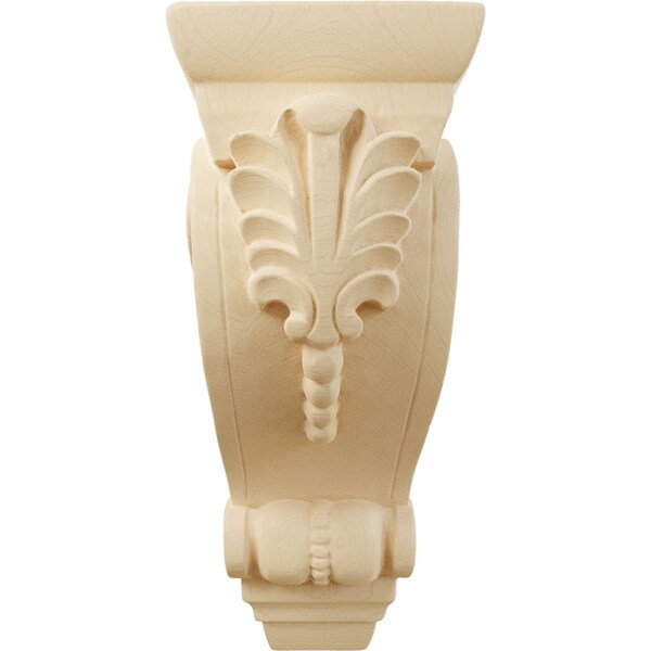 Ekena Millwork 2 5/8"W x 3 3/4"D x 6 5/8"H Small Fig Leaf Corbel, Maple - COR02X03X06FIMA