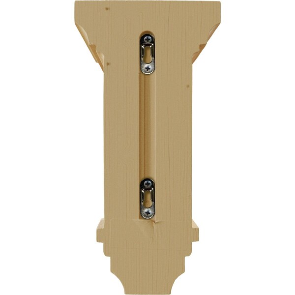 Ekena Millwork 6"W x 6 3/4"D x 12"H Large Jefferson Wood Corbel, Alder - CORW06X06X12JEAL