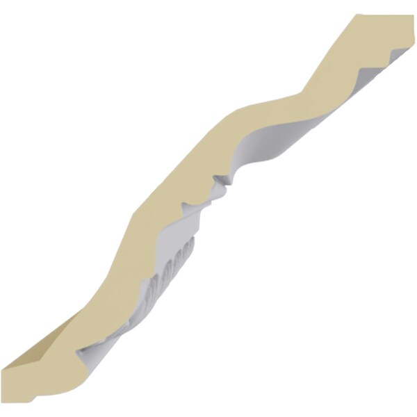 Ekena Millwork 3 7/8"H x 4 1/8"P x 5 3/4"F x 94 1/2"L, (3 7/8" Repeat), Chesterfield Running Rope Crown Moulding - MLD03X04X05CH