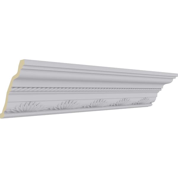 Ekena Millwork 3 7/8"H x 4 1/8"P x 5 3/4"F x 94 1/2"L, (3 7/8" Repeat), Chesterfield Running Rope Crown Moulding - MLD03X04X05CH