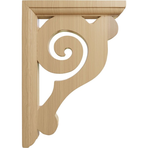 Ekena Millwork 1 1/2"W x 6"D x 8 1/2"H Bulwark Bracket, Cherry - BKT01X06X08BUCH