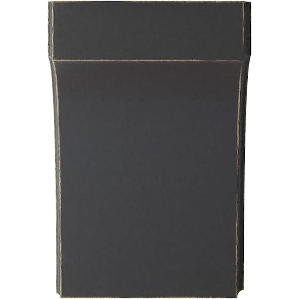 Ekena Millwork 5 1/4"W x 4"D x 8"H Clarksville Wood Vintage Decor Bracket, Black - BKTWD05X04X08CVBL