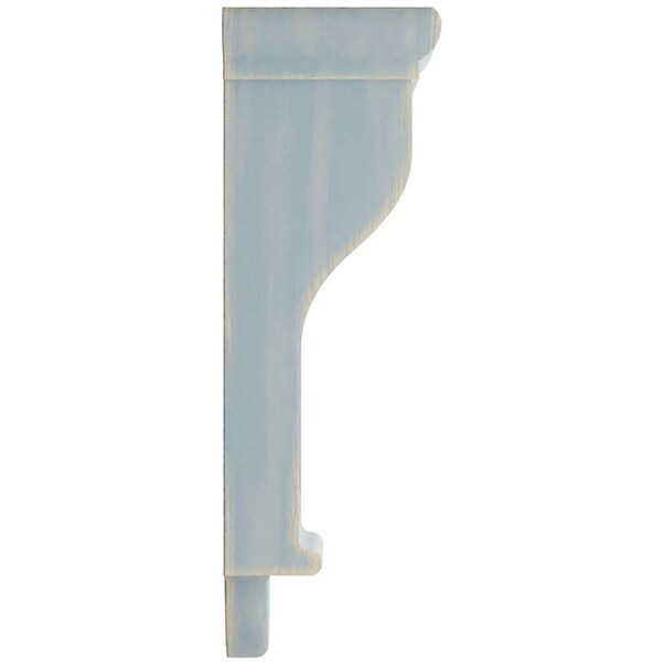 Ekena Millwork 4"W x 4"D x 12"H Arts and Crafts Wood Vintage Decor Corbel, Driftwood Blue - CORWD04X04X12ARBU