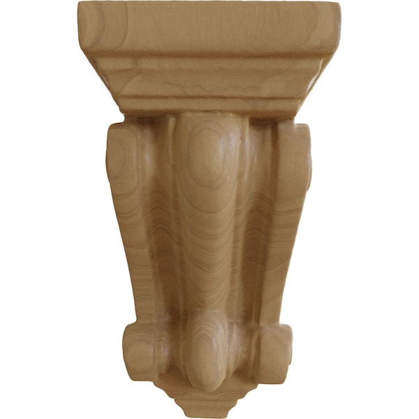 Ekena Millwork 2 1/4"W x 2 1/4"D x 4 1/4"H Devon Traditional Wood Corbel, Cherry - CORW02X02X04DECH