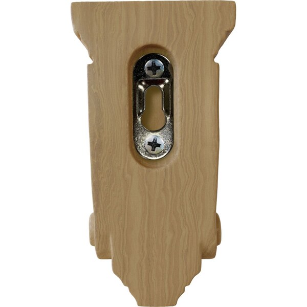 Ekena Millwork 2 1/4"W x 2 1/4"D x 4 1/4"H Devon Traditional Wood Corbel, Cherry - CORW02X02X04DECH