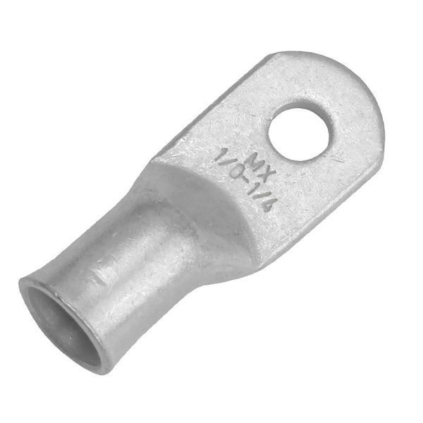 Pacer Tinned Lug 1/0 AWG - Tamaño de perno de 1/4 de pulgada - Paquete de 10 - TAE1/0-14R-10