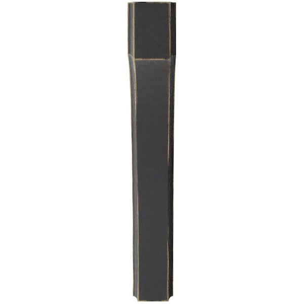 Ekena Millwork 1 3/4"W x 10"D x 12"H Clarksville Wood Vintage Decor Bracket, Black - BKTWD02X10X12CVBL