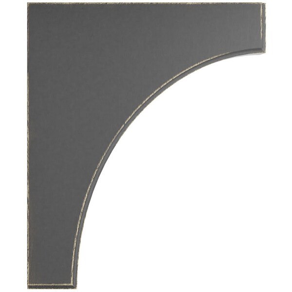 Ekena Millwork 1 3/4"W x 10"D x 12"H Clarksville Wood Vintage Decor Bracket, Black - BKTWD02X10X12CVBL