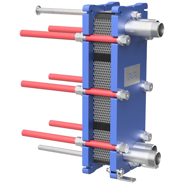 Fast Track By Alfa Laval Gasketed Plate Heat Exchanger, 15 Plates, 50 kBtu - M3-FG-15M