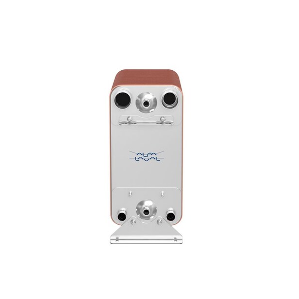 Alfa Laval Brazed Plate Heat Exchanger, AISI 316L, Stainless Steel, 30 Plates -Dual Circuit Evaporator 180k BTU - ACH232DQ-30H-F