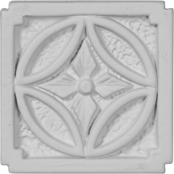 Ekena Millwork Plinth Block, Polyurethane, 2-1/4 in H, 2-1/4 in W, Factory Primed - PB02X02NE