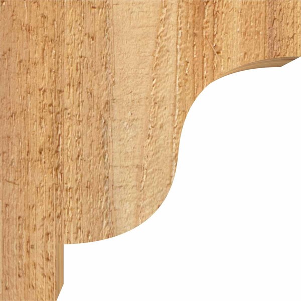 Ekena Millwork Newport Rough Sawn Corbel, Western Red Cedar, 4"W x 6"D x 6"H - COR04X06X06NEW00RWR